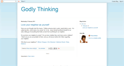 Desktop Screenshot of godlythinking.blogspot.com