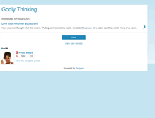Tablet Screenshot of godlythinking.blogspot.com