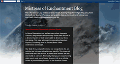 Desktop Screenshot of mistressofenchantment.blogspot.com