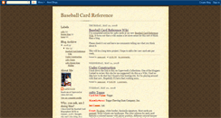 Desktop Screenshot of baseballcardref.blogspot.com