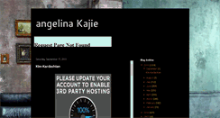 Desktop Screenshot of angelina-kajie.blogspot.com