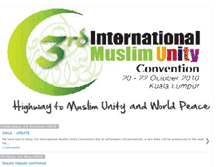 Tablet Screenshot of muslimunityconvention.blogspot.com