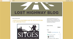 Desktop Screenshot of losthighwayblog.blogspot.com