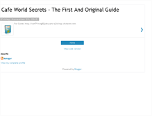 Tablet Screenshot of cafewsecrets.blogspot.com