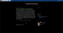 Desktop Screenshot of nobodyfamous88.blogspot.com