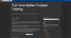 Desktop Screenshot of fulltimefootballtrading.blogspot.com