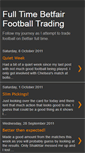 Mobile Screenshot of fulltimefootballtrading.blogspot.com