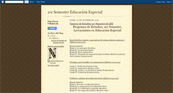 Desktop Screenshot of 1ersemestreeducacionespecial.blogspot.com