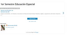 Tablet Screenshot of 1ersemestreeducacionespecial.blogspot.com
