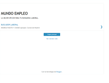 Tablet Screenshot of mundoempleo.blogspot.com