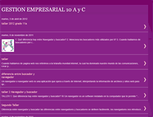 Tablet Screenshot of gestionempresarial10ayc.blogspot.com