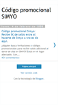 Mobile Screenshot of codigopromocionalsimyo.blogspot.com