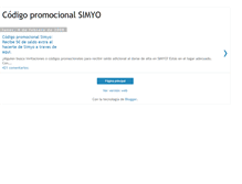 Tablet Screenshot of codigopromocionalsimyo.blogspot.com