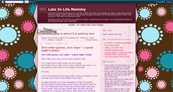 Desktop Screenshot of lateinlifemommy.blogspot.com