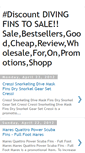 Mobile Screenshot of divingfinstosale.blogspot.com