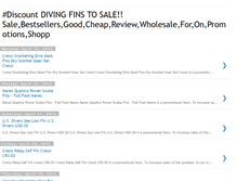 Tablet Screenshot of divingfinstosale.blogspot.com