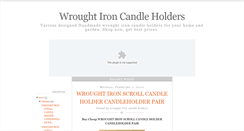 Desktop Screenshot of buywroughtironcandleholders.blogspot.com