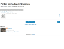 Tablet Screenshot of letrasepontoscantadosdeumbanda.blogspot.com