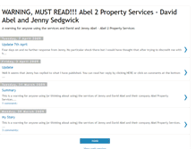 Tablet Screenshot of abel2propertyservices.blogspot.com