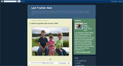 Desktop Screenshot of lastfrontiermom.blogspot.com