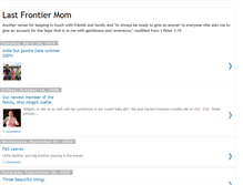 Tablet Screenshot of lastfrontiermom.blogspot.com