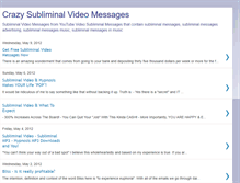 Tablet Screenshot of crazysubliminalvideo.blogspot.com