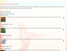 Tablet Screenshot of cricketsongfarm.blogspot.com