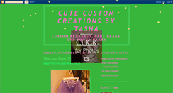 Desktop Screenshot of cutecustomcreations.blogspot.com