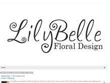 Tablet Screenshot of lilybellefloral.blogspot.com