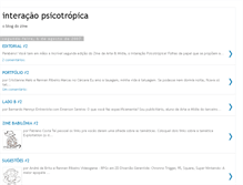 Tablet Screenshot of interacaopsicotropica.blogspot.com