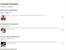 Tablet Screenshot of footballstreaker.blogspot.com