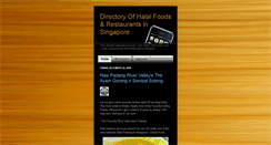 Desktop Screenshot of halal-food-restaurants-singapore.blogspot.com