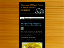 Tablet Screenshot of halal-food-restaurants-singapore.blogspot.com