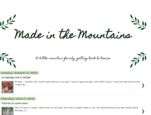 Tablet Screenshot of madeinthemountains.blogspot.com