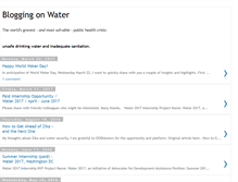 Tablet Screenshot of bloggingonwater.blogspot.com