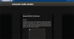 Desktop Screenshot of marantzindiadealer.blogspot.com