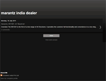 Tablet Screenshot of marantzindiadealer.blogspot.com