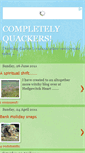 Mobile Screenshot of completelyquackers.blogspot.com