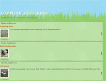 Tablet Screenshot of completelyquackers.blogspot.com