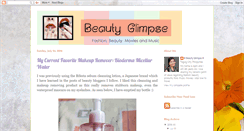 Desktop Screenshot of beautyglimpse.blogspot.com