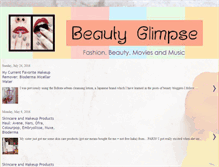 Tablet Screenshot of beautyglimpse.blogspot.com