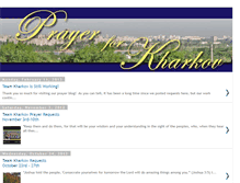 Tablet Screenshot of prayer4kharkov.blogspot.com