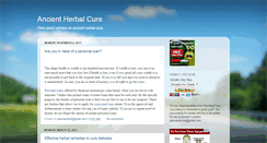 Desktop Screenshot of ancient-herbal-cure.blogspot.com