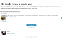 Tablet Screenshot of dedondevengoadondevoy.blogspot.com