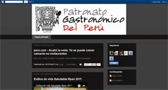 Desktop Screenshot of patronatogastronomico.blogspot.com
