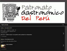 Tablet Screenshot of patronatogastronomico.blogspot.com