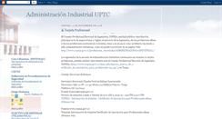 Desktop Screenshot of administracionindustrialuptc.blogspot.com