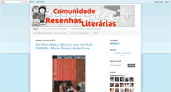 Desktop Screenshot of comunidaderesenhasliterarias.blogspot.com