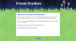 Desktop Screenshot of firsatavcilari.blogspot.com