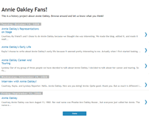 Tablet Screenshot of annieoakelyfans.blogspot.com